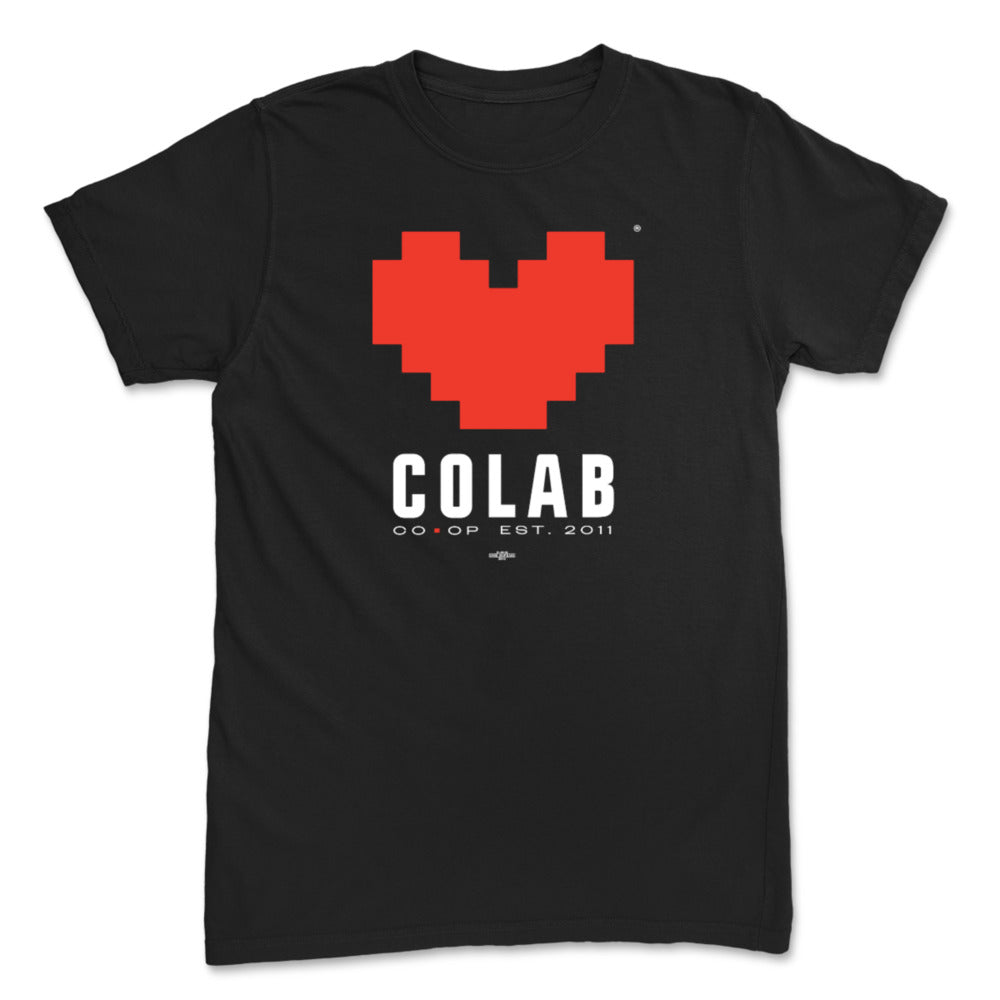 CoLab Heart Logo Black Tee
