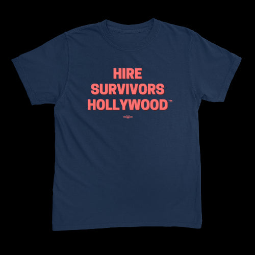 Hire Survivors Hollywood Navy Youth Shirt