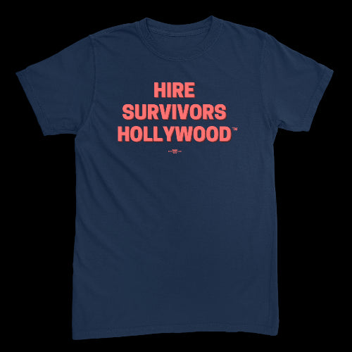Hire Survivors Hollywood Navy T-Shirt