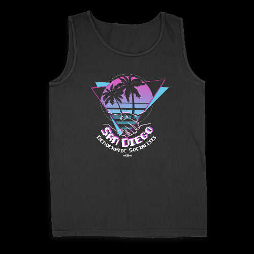 San Diego Democratic Socialists 80's Logo Tank