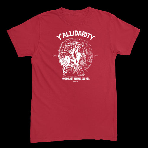 Y'allidarity Possum Red T-Shirt