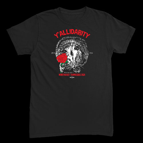 Y'allidarity Possum Black T-Shirt