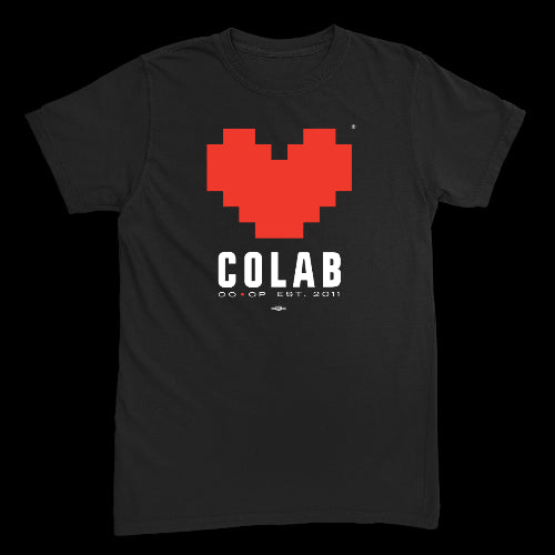 CoLab Heart Logo Black Tee