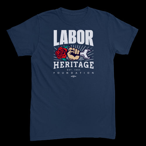 Labor Heritage Navy Tee