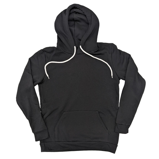 USA Made Black Hoodie Pullover