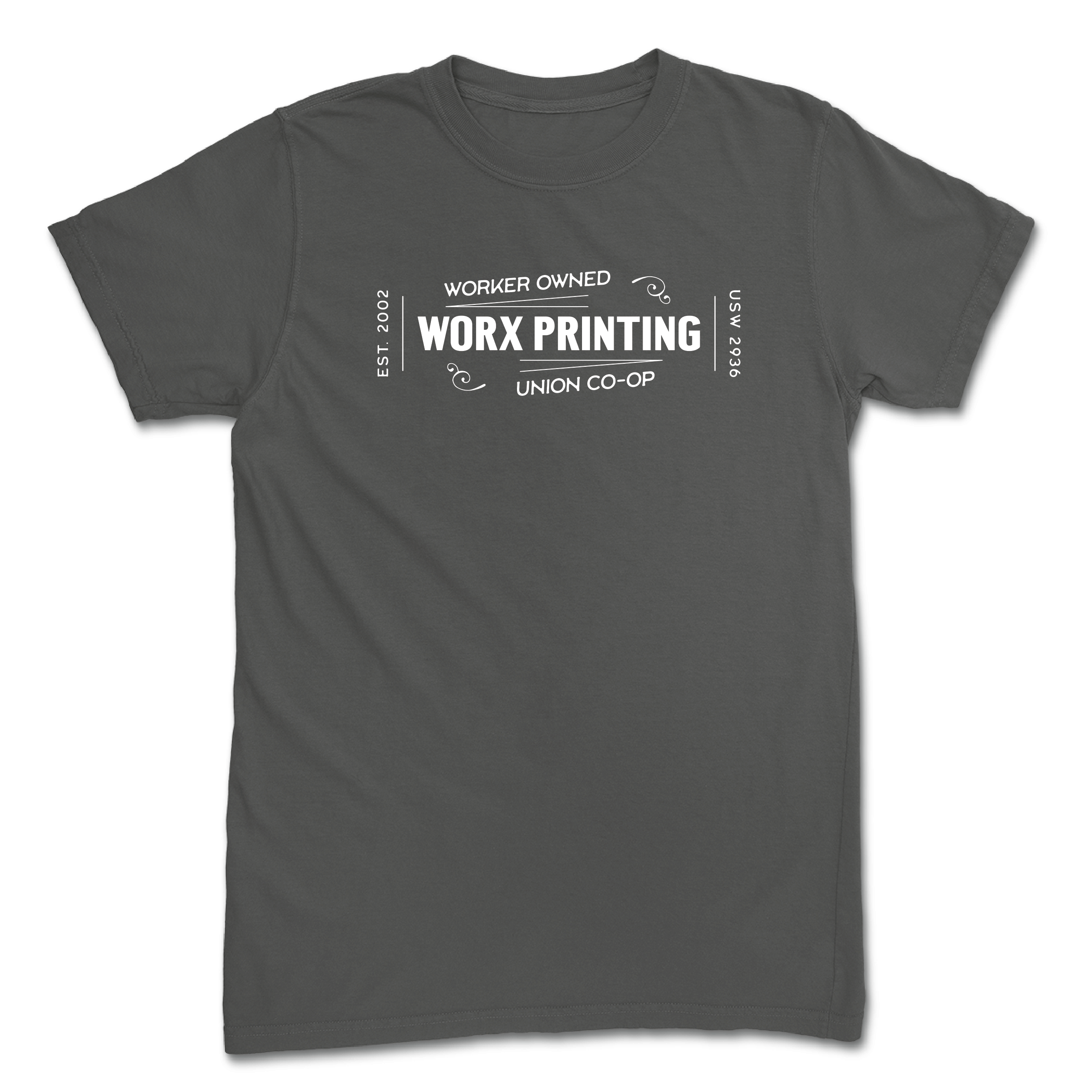 Worx Logo T Shirt Shop Worx Printing Worker Owned Union Co op